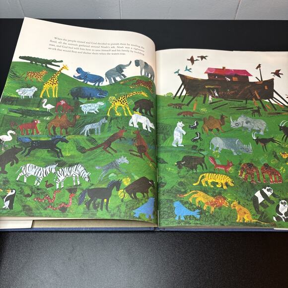 Why Noah Chose The Dove Isaac Bashevis Singer Eric Carle 1974 1st Printing - Picture 5 of 11